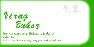 virag buksz business card